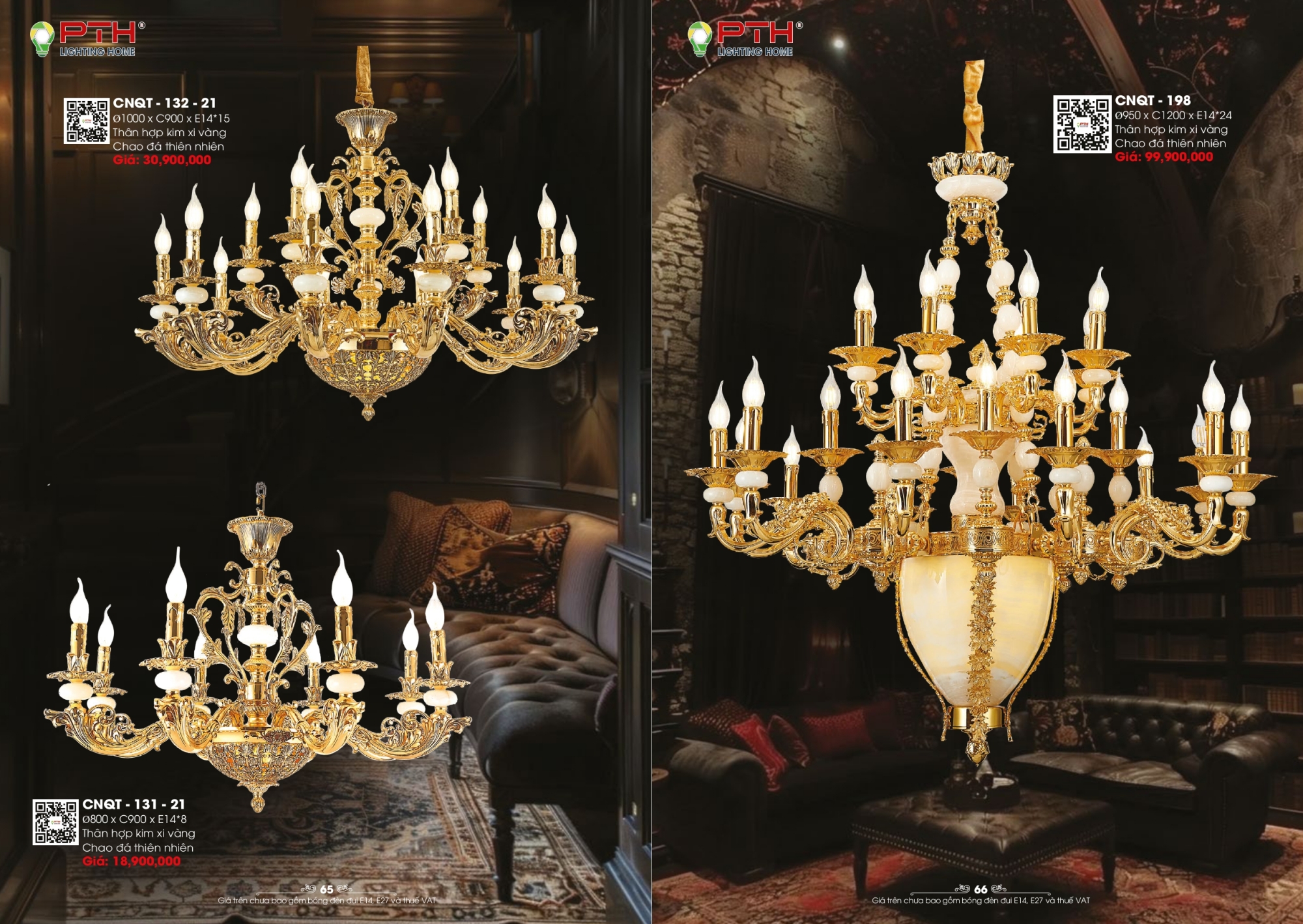 Bảng giá đèn trang trí PTH Lighting Home 2026